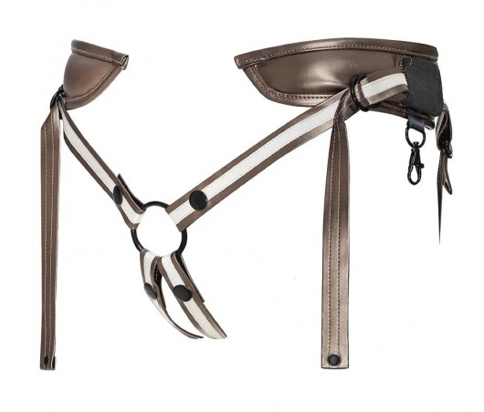 Бронзовый пояс для насадок Desirous Harness - Strap-on-me - купить с доставкой в Костроме