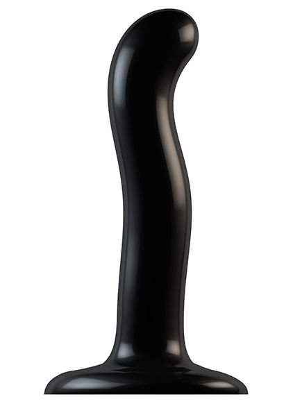 Черный фаллоимитатор-насадка Strap-On-Me P G spot Dildo size S - 16,4 см. - Strap-on-me - купить с доставкой в Костроме