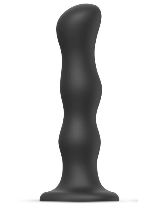 Черная насадка Strap-On-Me Dildo Geisha Balls size XL - Strap-on-me - купить с доставкой в Костроме