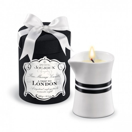 Массажное масло в виде большой свечи Petits Joujoux London с ароматом ревеня, амбры и чёрной смородины - MyStim - купить с доставкой в Костроме