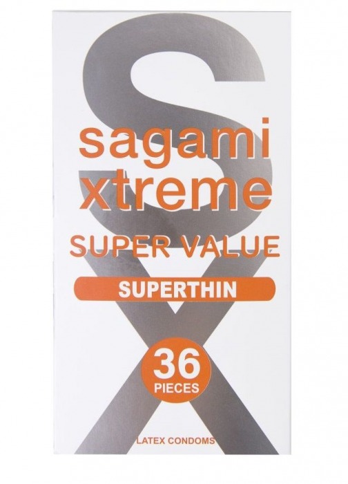 Ультратонкие презервативы Sagami Xtreme Superthin - 36 шт. - Sagami - купить с доставкой в Костроме