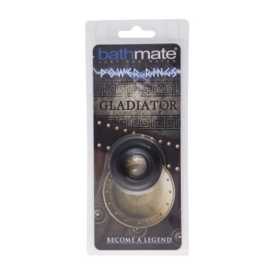 Чёрное эрекционное кольцо Gladiator - Bathmate - в Костроме купить с доставкой