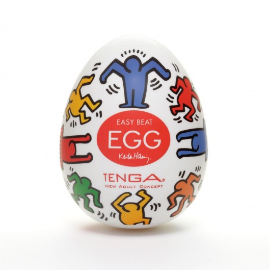 Мастурбатор-яйцо Keith Haring EGG DANCE - Tenga - в Костроме купить с доставкой