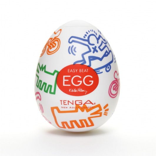 Мастурбатор-яйцо Keith Haring EGG STREET - Tenga - в Костроме купить с доставкой