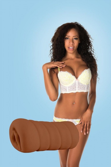 Коричневый мастурбатор-вагина BRIANNA - Dream Toys - в Костроме купить с доставкой