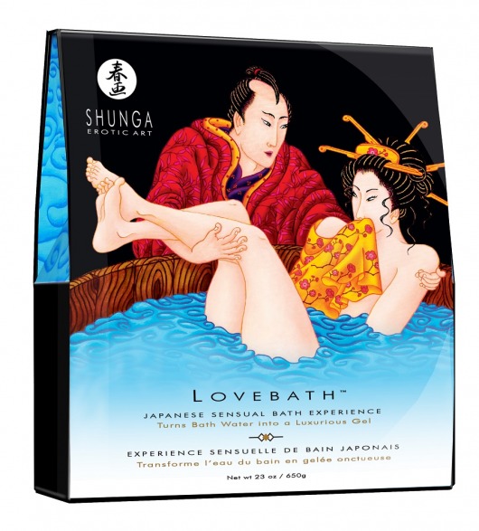 Соль для ванны Lovebath Ocean temptation, превращающая воду в гель - 650 гр. - Shunga - купить с доставкой в Костроме