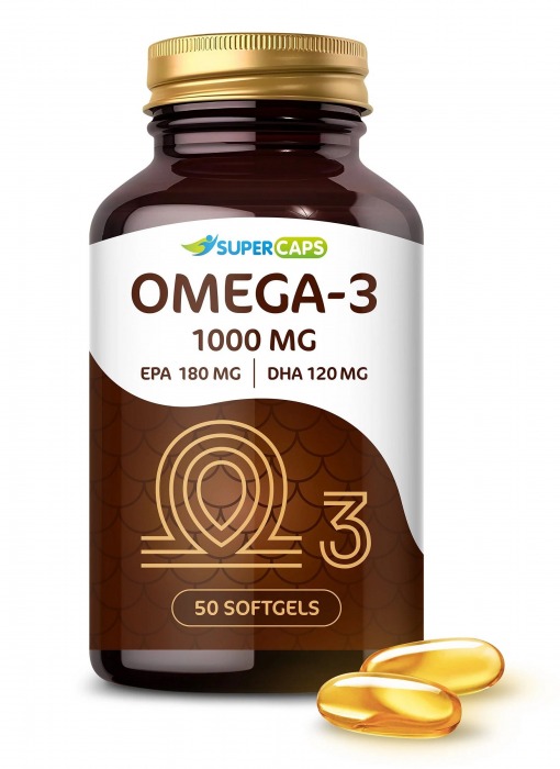 Пищевая добавка SuperCaps OMEGA-3 - 50 капсул (1000 мг) - SuperCaps - купить с доставкой в Костроме