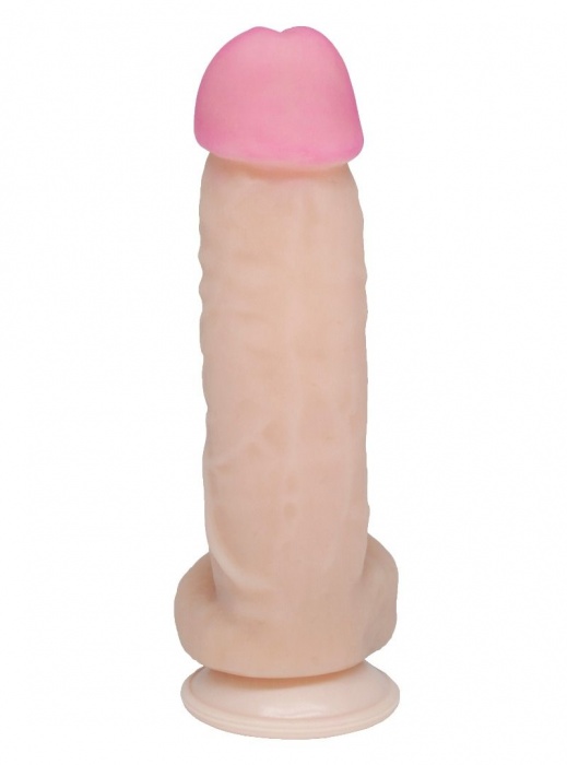 Крупный фаллоимитатор на присоске - 20 см. - LOVETOY (А-Полимер)