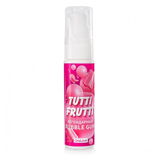 Интимный гель на водной основе Tutti-Frutti Bubble Gum - 30 гр. - Биоритм - купить с доставкой в Костроме