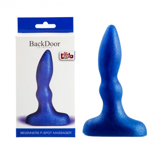 Синий анальный стимулятор Beginners p-spot massager - 11 см. - Lola Games - в Костроме купить с доставкой