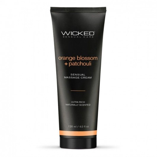 Массажный легкий крем WICKED Orange Blossom plus Patchouli - 120 мл. - Wicked - купить с доставкой в Костроме