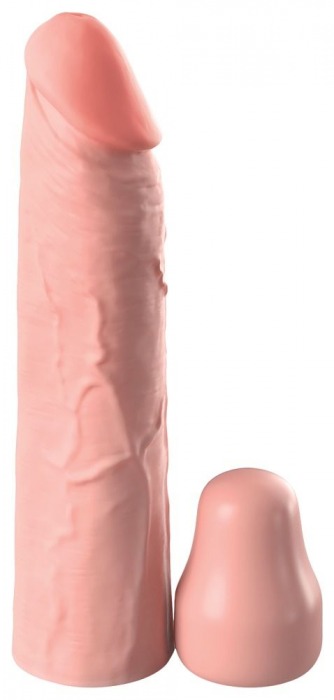 Телесная насадка-удлинитель 1 Inch Silicone X-tension - 17,8 см. - Pipedream - в Костроме купить с доставкой
