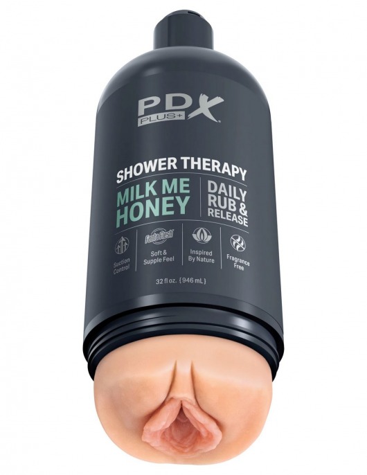 Телесный мастурбатор-вагина Shower Therapy Milk Me Honey - Pipedream - в Костроме купить с доставкой