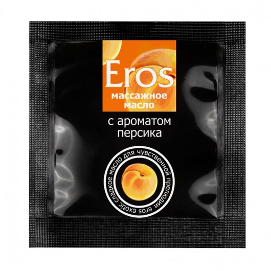 Саше массажного масла Eros exotic с ароматом персика - 4 гр. - Биоритм - купить с доставкой в Костроме
