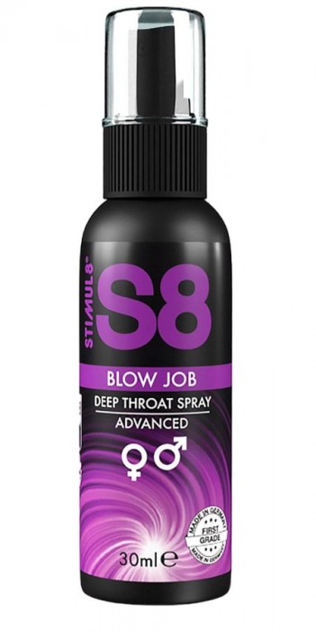 Лубрикант для орального секса S8 Deep Throat Spray - 30 мл. - Stimul8 - купить с доставкой в Костроме