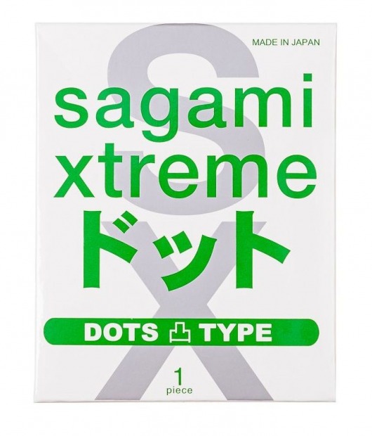 Презерватив Sagami Xtreme Type-E с точками - 1 шт. - Sagami - купить с доставкой в Костроме