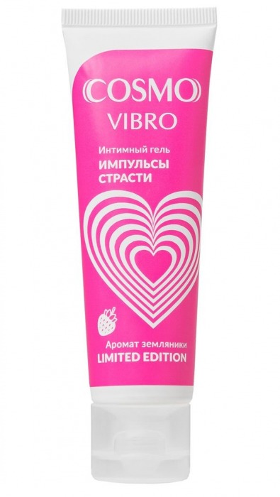 Возбуждающий гель на водно-силиконовой основе Cosmo Vibro с ароматом земляники - 50 гр. - Биоритм - купить с доставкой в Костроме
