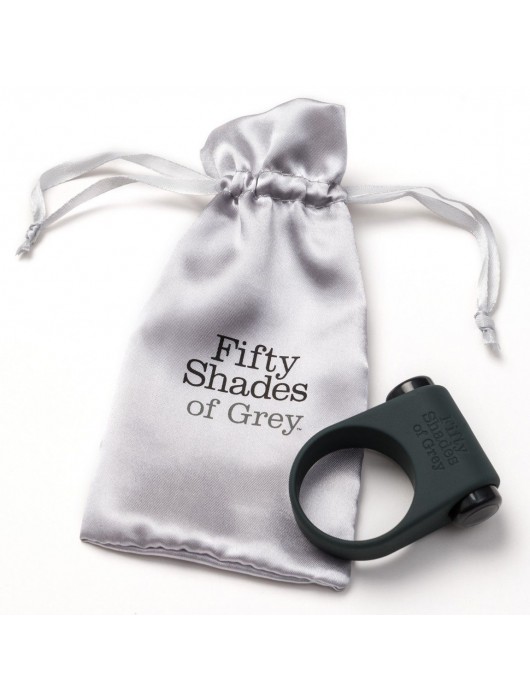Серое эрекционное кольцо с вибрацией Feel It, Baby! - Fifty Shades of Grey - в Костроме купить с доставкой