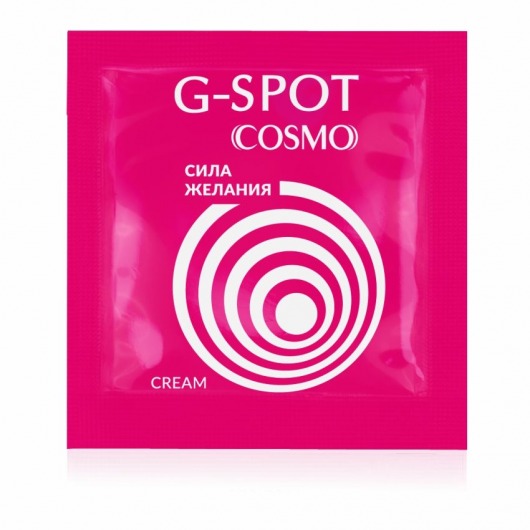 Стимулирующий интимный крем для женщин Cosmo G-spot - 2 гр. - Биоритм - купить с доставкой в Костроме