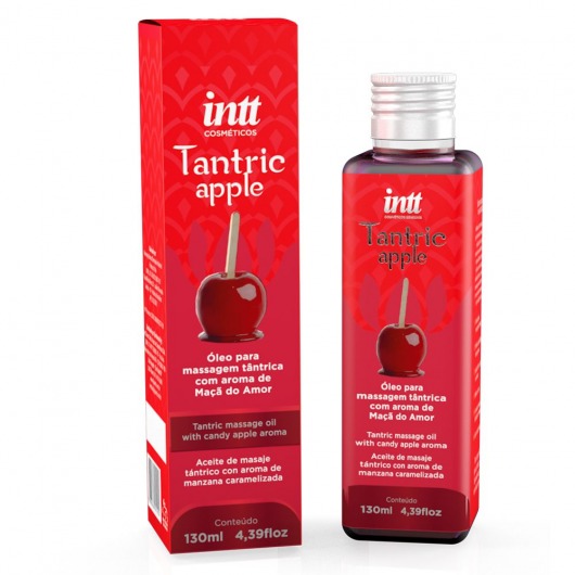 Массажное масло Tantric Apple с ароматом яблока - 130 мл. - INTT - купить с доставкой в Костроме