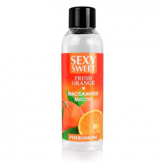 Массажное масло Sexy Sweet Fresh Orange с ароматом апельсина и феромонами - 75 мл. - Биоритм - купить с доставкой в Костроме