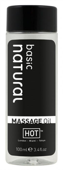 Массажное масло для тела Natural Basic - 100 мл. - HOT - купить с доставкой в Костроме