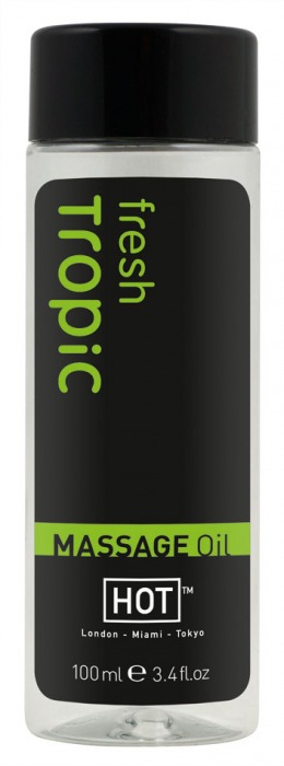 Массажное масло для тела Tropic Fresh - 100 мл. - HOT - купить с доставкой в Костроме