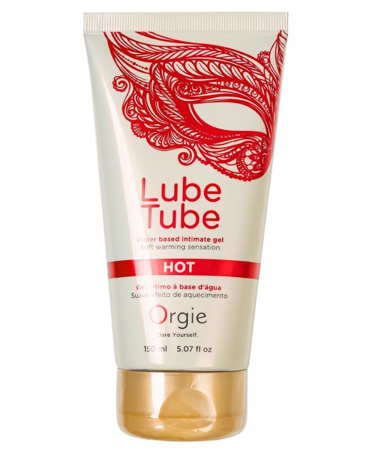 Интимный гель на водной основе Lube Tube Hot с разогревающим эффектом - 150 мл. - ORGIE - купить с доставкой в Костроме
