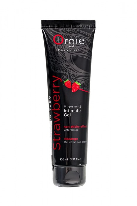 Интимный гель на водной основе Lube Tube Strawberry с клубничным вкусом - 100 мл. - ORGIE - купить с доставкой в Костроме