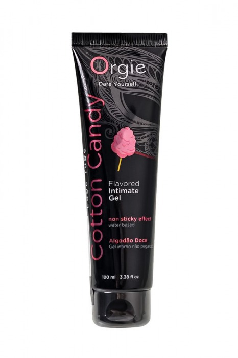 Интимный гель на водной осное Lube Tube Cotton Candy со вкусом сахарной ваты - 100 мл. - ORGIE - купить с доставкой в Костроме