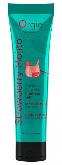 Съедобный интимный гель Orgie Lube Tube Cocktail Strawberry Mojito - 100 мл. - ORGIE - купить с доставкой в Костроме