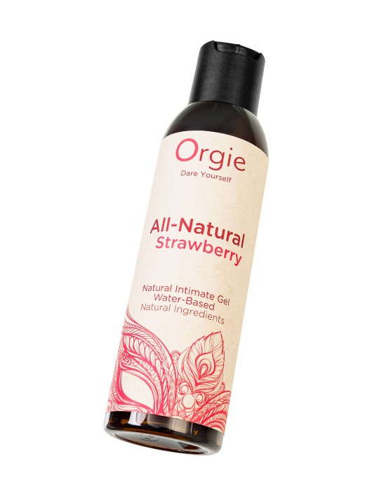 Интимный гель на водной основе All-Natural Strawberry с ароматом клубники - 150 мл. - ORGIE - купить с доставкой в Костроме