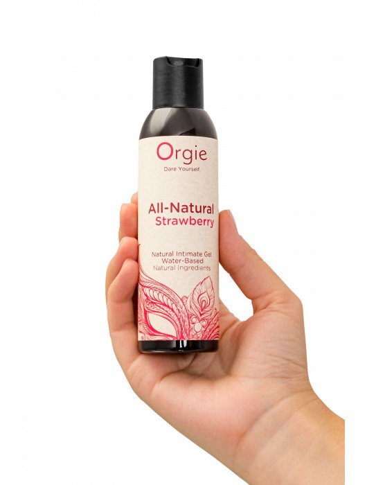 Интимный гель на водной основе All-Natural Strawberry с ароматом клубники - 150 мл. - ORGIE - купить с доставкой в Костроме