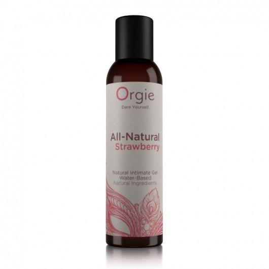 Интимный гель на водной основе All-Natural Strawberry с ароматом клубники - 150 мл. - ORGIE - купить с доставкой в Костроме