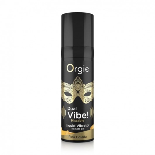 Съедобный гель Dual Vibe Pina Colada с эффектом вибрации и вкусом коктейля пина колада - 15 мл. - ORGIE - купить с доставкой в Костроме