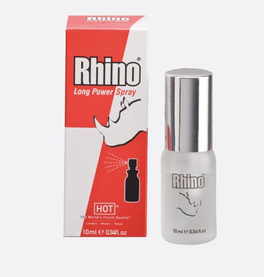 Пролонгирующий спрей для мужчин Rhino - 10 мл. - HOT - купить с доставкой в Костроме