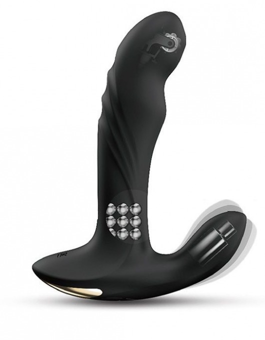 Черный вибромассажер простаты Multi P-Joy с 3 моторами - Dorcel - в Костроме купить с доставкой