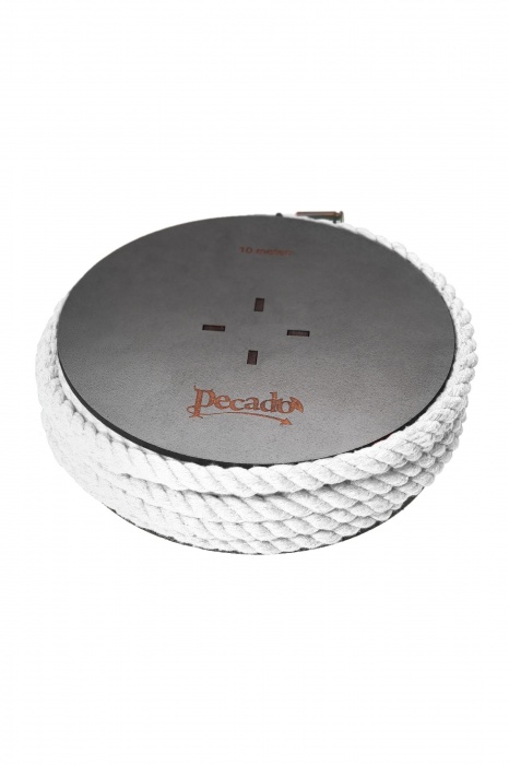 Белая веревка для шибари на катушке - 10 м. - Pecado - купить с доставкой в Костроме