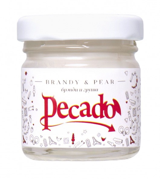 Массажная свеча Brandy   Pear - 35 мл. - Pecado - купить с доставкой в Костроме