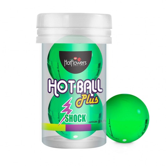 Лубрикант на силиконовой основе Hot Ball Plus с покалывающим эффектом (2 шарика по 3 гр.) - HotFlowers - купить с доставкой в Костроме