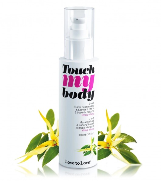 Силиконовый лубрикант 2-в-1 Touch My Body с ароматом иланг-иланга - 100 мл. - Love to Love - купить с доставкой в Костроме