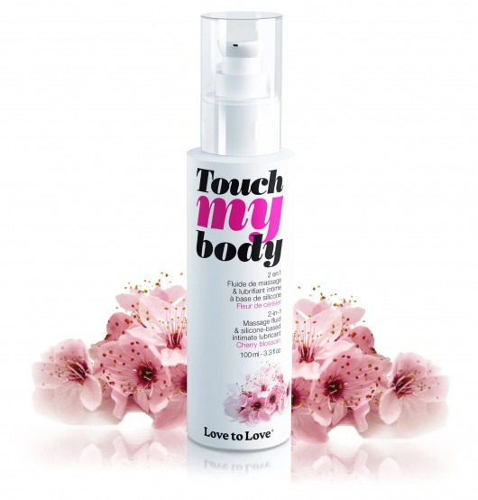 Силиконовый лубрикант 2-в-1 Touch My Body с ароматом вишнёвого цвета - 100 мл. - Love to Love - купить с доставкой в Костроме