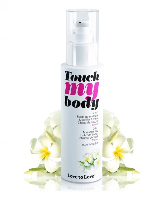 Силиконовый лубрикант 2-в-1 Touch My Body с ароматом моной - 100 мл. - Love to Love - купить с доставкой в Костроме