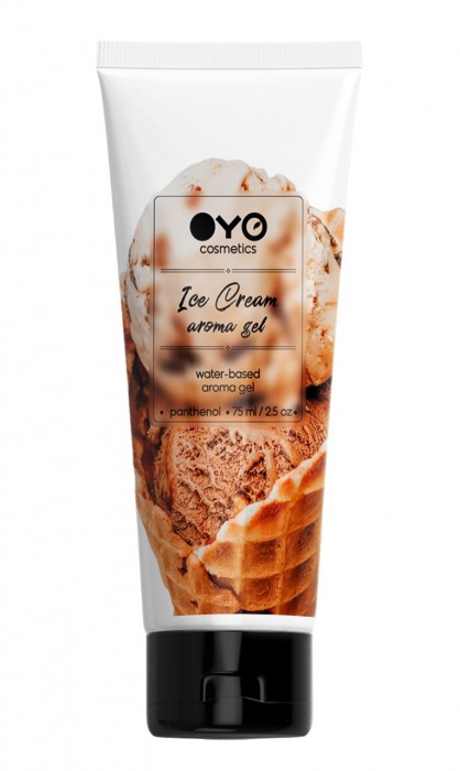 Лубрикант на водной основе OYO Aroma Gel Ice Cream с ароматом пломбира - 75 мл. - OYO - купить с доставкой в Костроме