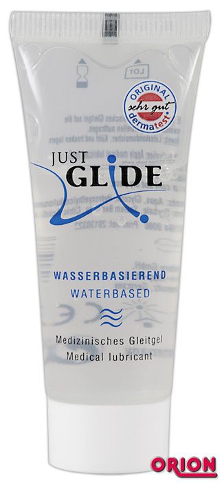 Вагинальная смазка на водной основе JUSTGLIDE - 20 мл. - Orion - купить с доставкой в Костроме