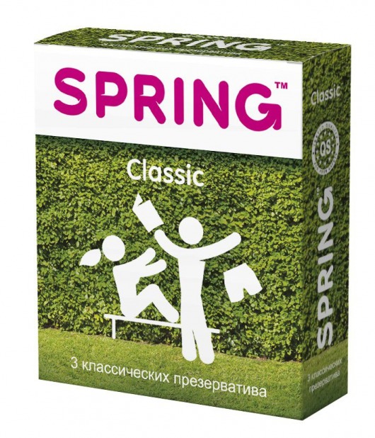 Классические презервативы SPRING CLASSIC - 3 шт. - SPRING - купить с доставкой в Костроме
