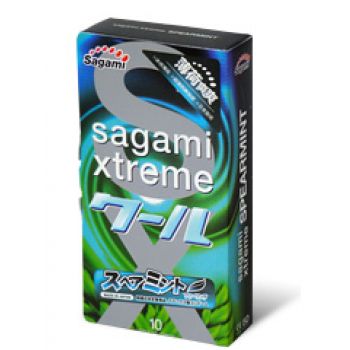 Презервативы Sagami Xtreme Mint с ароматом мяты - 10 шт. - Sagami - купить с доставкой в Костроме