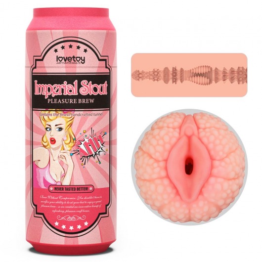 Мастурбатор-вагина Pleasure Brew Masturbator-Imperial Stout в банке - Lovetoy - в Костроме купить с доставкой