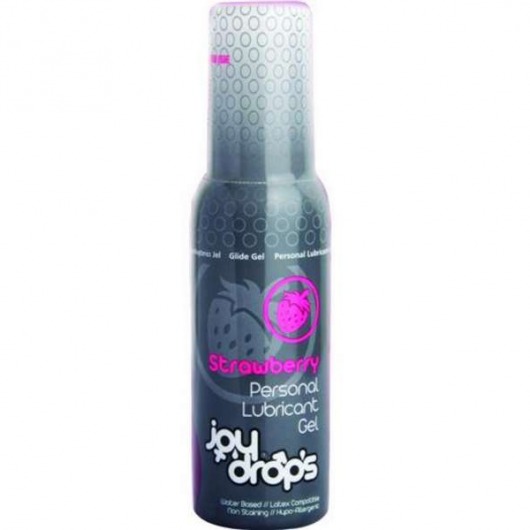 Смазка на водной основе со вкусом клубники JoyDrops Strawberry - 100 мл. - JoyDrops - купить с доставкой в Костроме