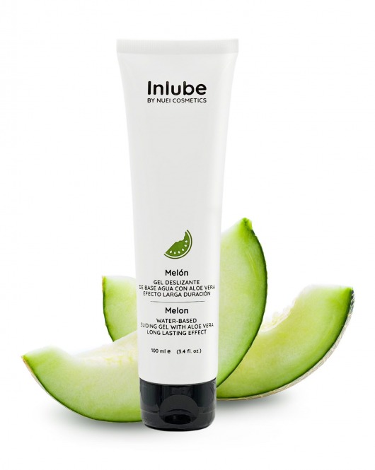 Лубрикант на водной основе Nuei Inlube с алоэ вера и ароматом дыни - 100 мл. - Nuei cosmetics - купить с доставкой в Костроме